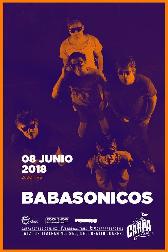 babasonicos carpa astros flyer